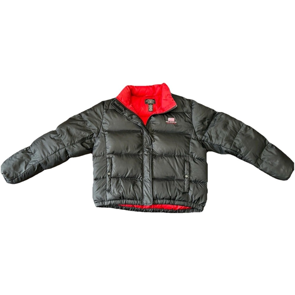 Polo‎ Jeans Co Ralph Lauren Women's Size Large Down Filled Puffer Jacket Black